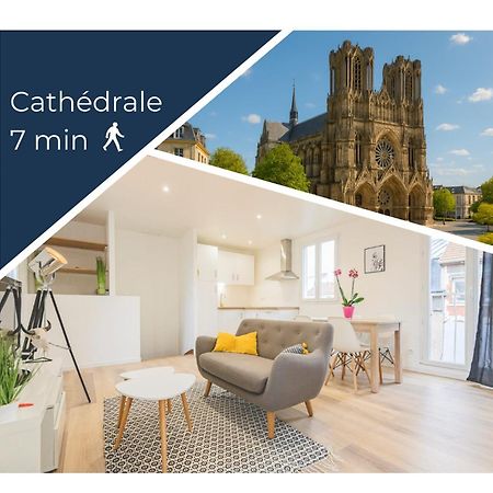 Appartement Lumineux Proche Cathedrale Reims Dış mekan fotoğraf
